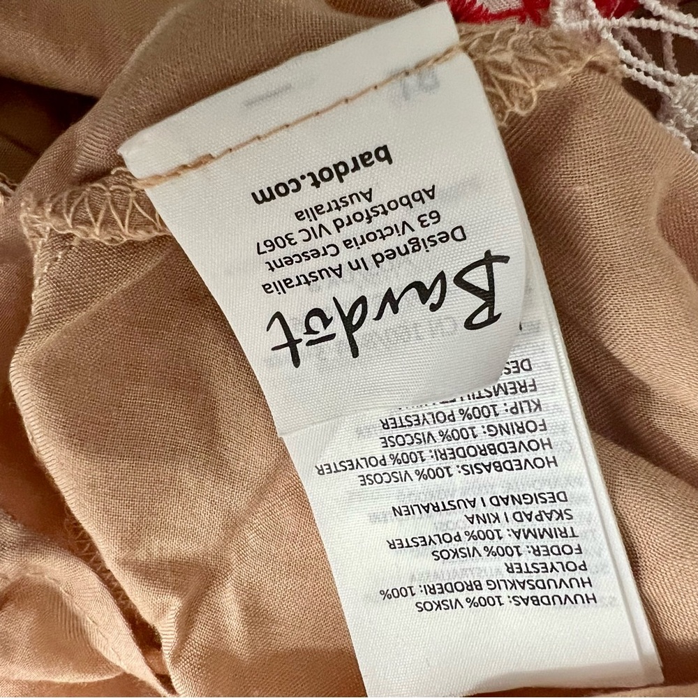 Bardot Shock Camille Mini Dress Floral Lace Embroidered Peek-A-Boo V-Neck 4 - Picture 9 of 10